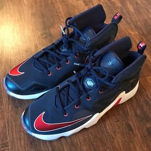 Nike lebron 13 navy red white sz 6.5 y sneakers